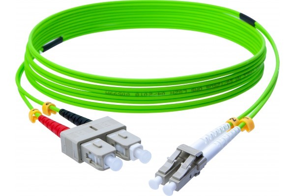 GENERIQUE Jarretière optique duplex HD multi OM5 50/125 SC-UPC/SC-UPC vert