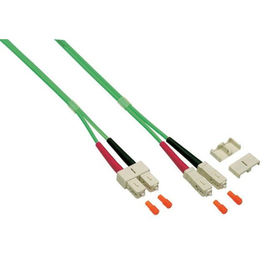 ekivalan Jarretière zip 2,0mm OM5 50/125 SC-UPC/SC-UPC LSZH lime 2m
