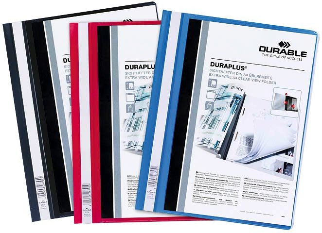 Durable DURABLE Angebotshefter Duraplus Sichttasche grau