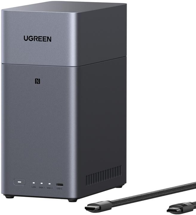 UGREEN DH2300 + 2x 6 TB Seagate IronWolf HDD Bundle (schwarz)