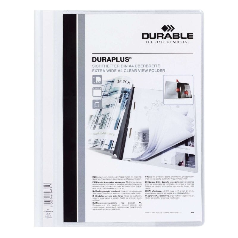 Durable DURABLE Angebotshefter Duraplus de Luxe weiß