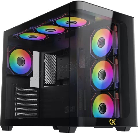 Xigmatek Boitier Moyen Tour E-ATX Pano II Air RGB avec panneaux vitrés (Noir)