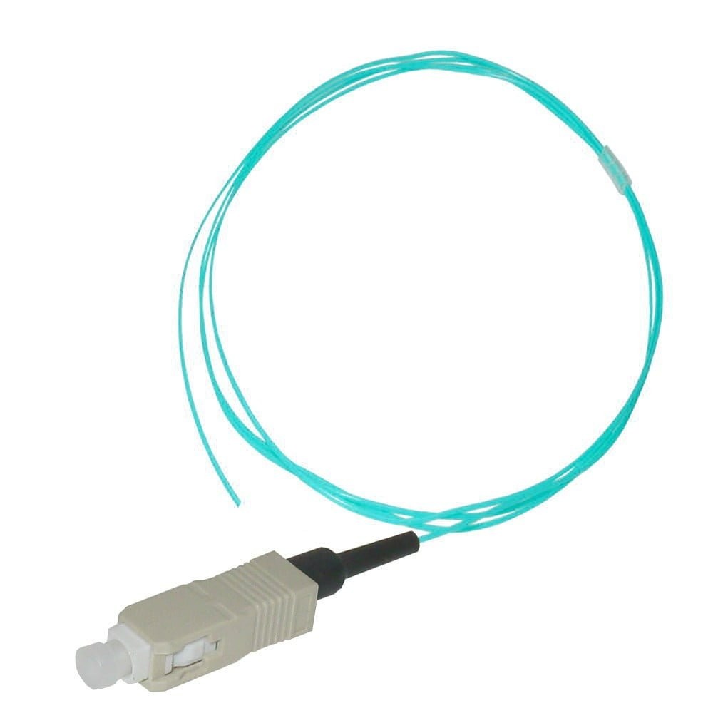 ekivalan Pigtails OM3 50/125 SC-UPC Low Loss 900µm aqua 2m