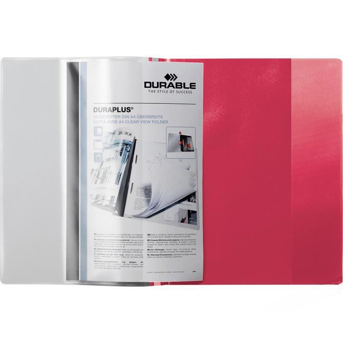 Durable DURABLE Angebotshefter Duraplus Sichttasche rot