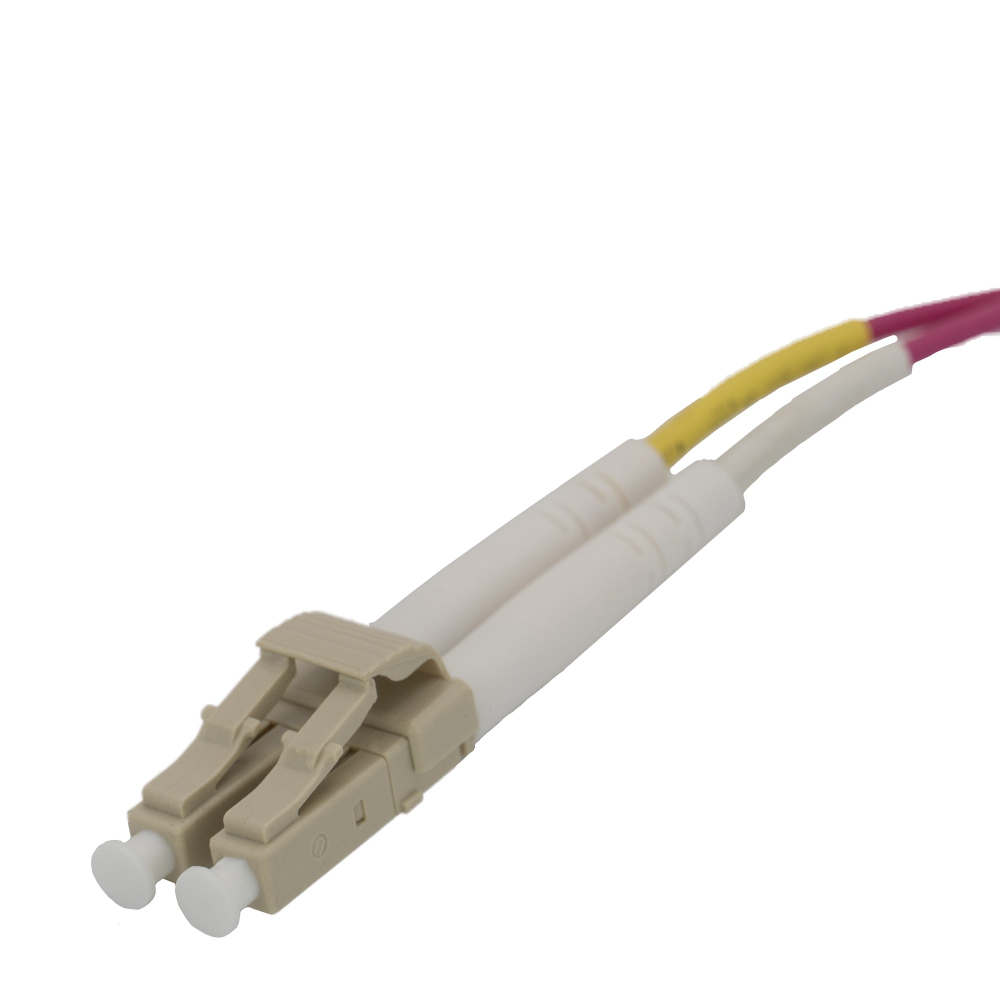 ekivalan Jarretière zip 2,0mm OM4 50/125 LC-UPC/ST-UPC LSZH magenta 10m