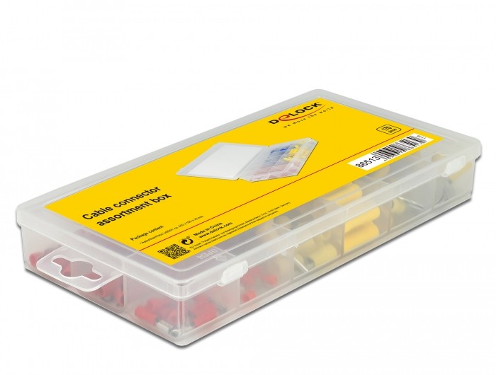 DeLock Kabelverbinder Sortiment Box 170-teilig (farbig)