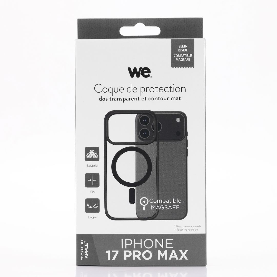 WE We Coque de protection RUBBER APPLE IPHONE 17 PRO MAX