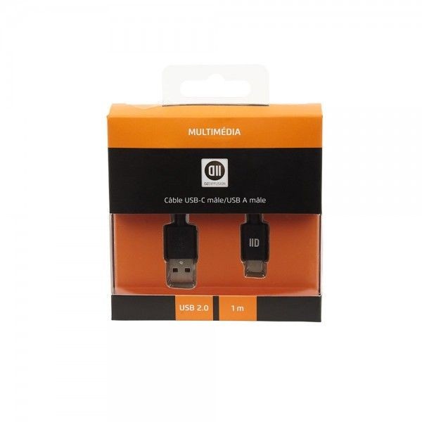 D2 Diffusion C ble USB-C 2.0/USB A m le 1m