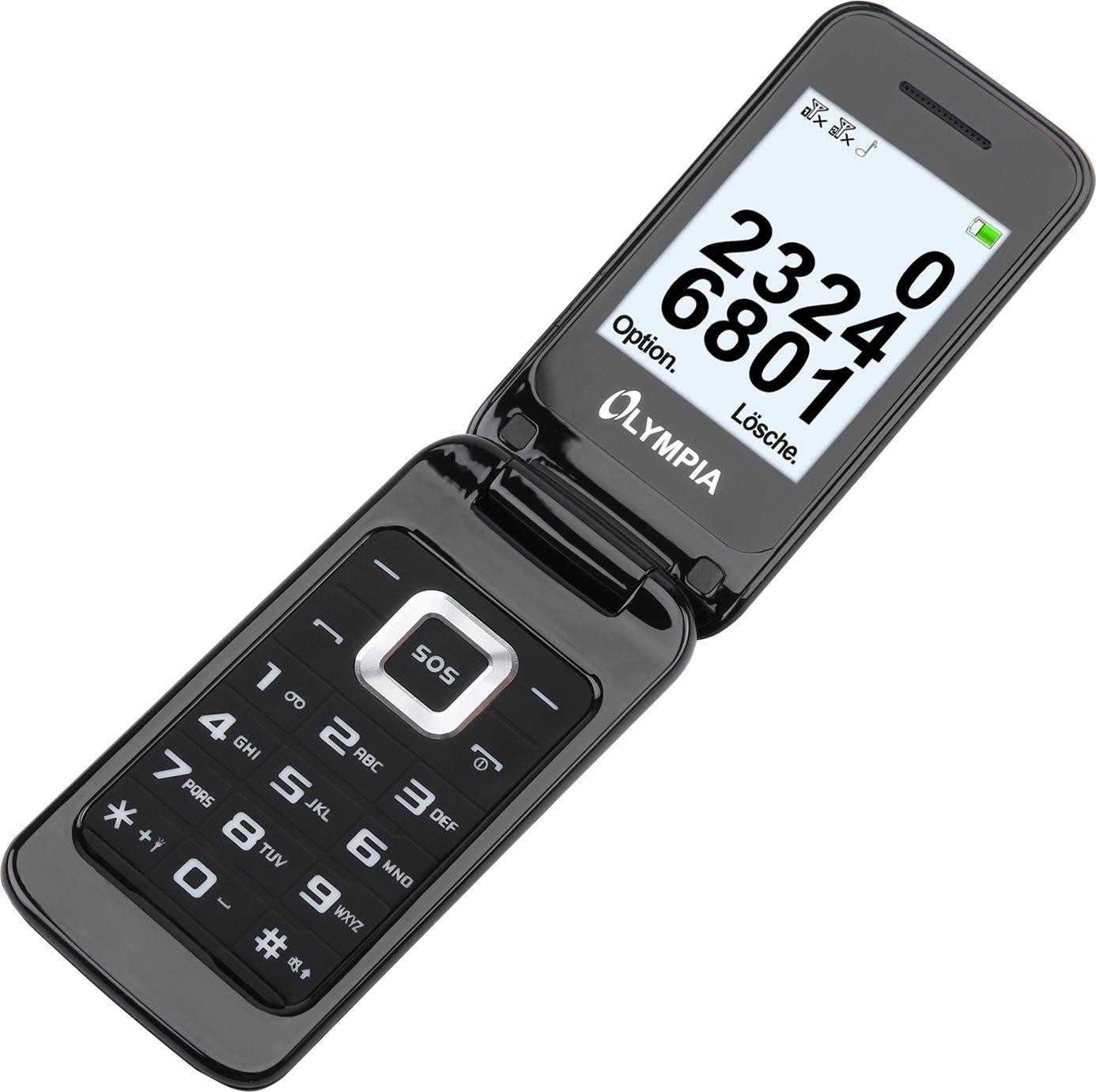 Olympia Mobiltelefon SUN extragroße Tasten schwarz