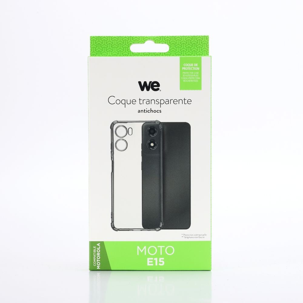 WE Coque de protection TPU MOTOROLA E15 Transparent