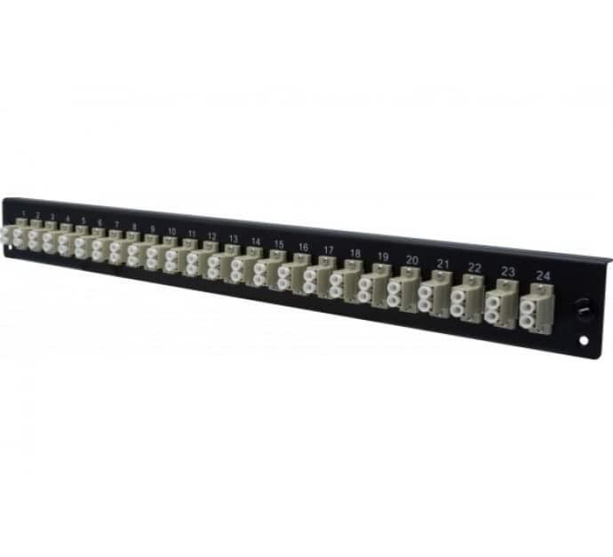 GENERIQUE Façade équipée 24 LC UPC SM Duplex tiroir optique 1U