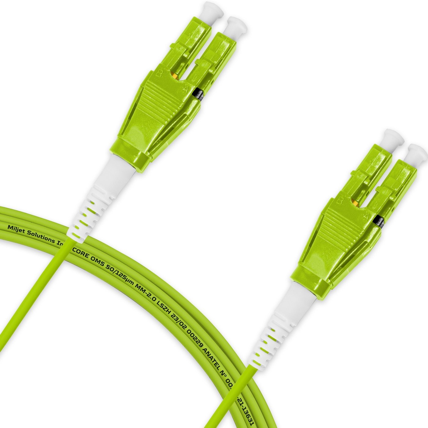 ekivalan Jarretière zip 2,0mm OM5 50/125 SC-UPC/SC-UPC LSZH lime 3m