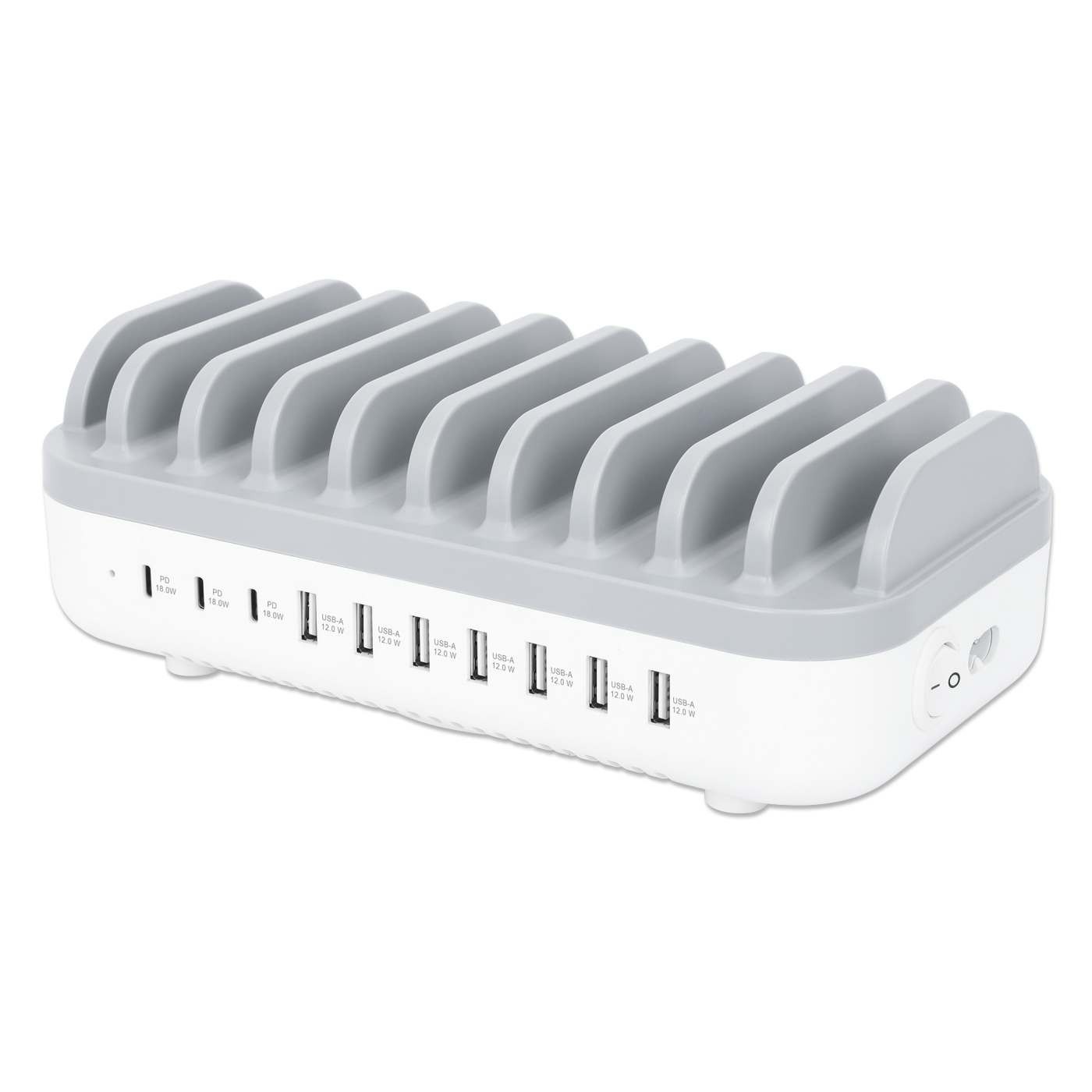 MANHATTAN MANHATTAN 10-Port USB-Power Delivery-Ladestation 200W