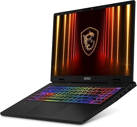 MSI PC Portable Gamer 16 pouces QHD+ 240Hz Ryzen 9 32 Go RAM RTX 5070 Ti 1 To SSD