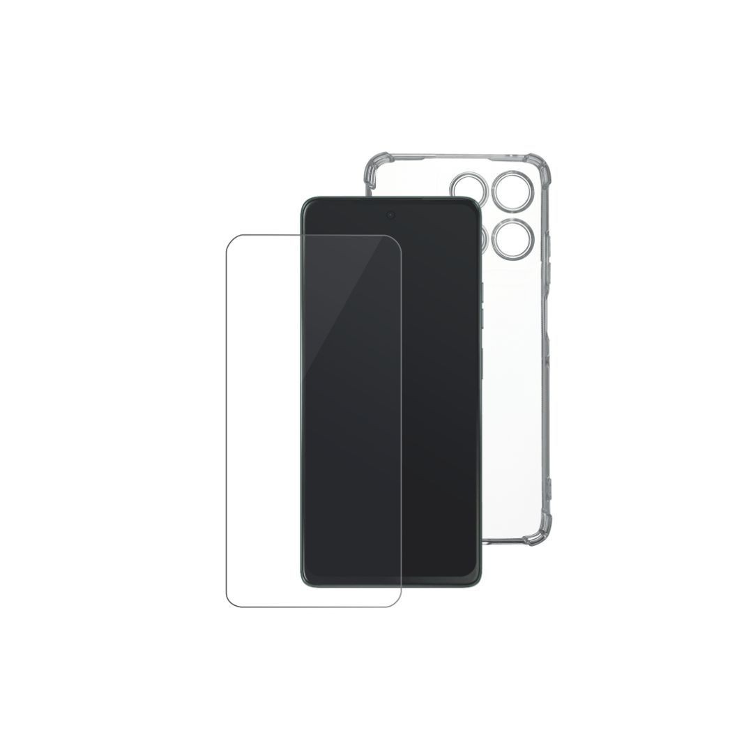 WE PACK verre trempé et coque de protection transparente MOTOROLA MOTO G56 5G