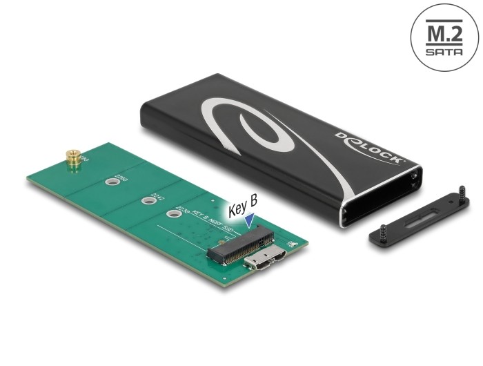 DeLock DELOCK Externes Gehäuse SuperSpeed USB,M.2 SATA SSD Key B