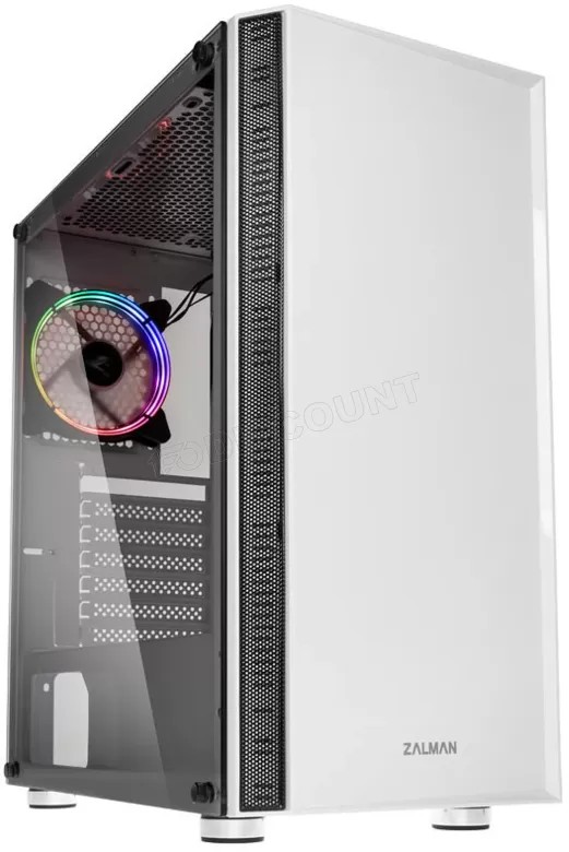 ZALMAN Boitier Moyen Tour ATX Chronix v2 avec panneaux vitrés (Blanc)