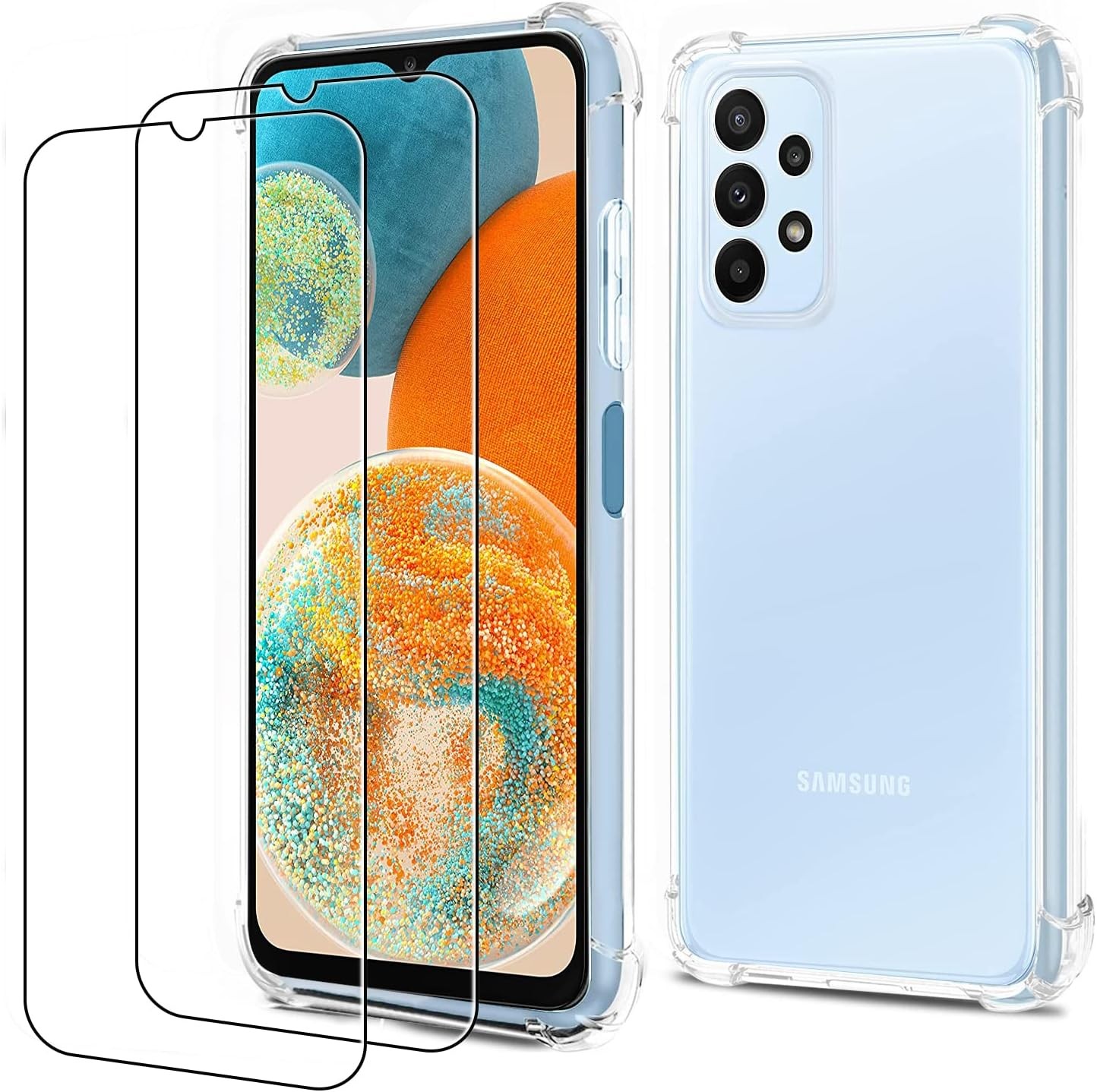 SAMSUNG Pack coque transparente + verre trempé Designed for Samsung