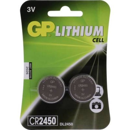 GP Batteries Lot de 2 piles plates Gp Batteries CR2450