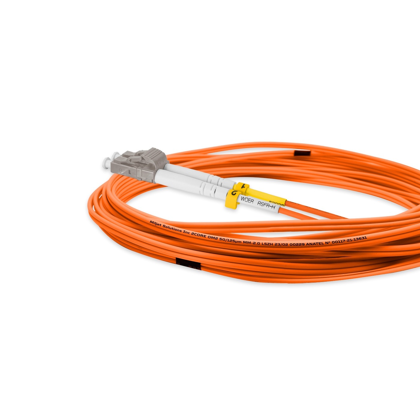 ekivalan Jarretière zip 2,0mm OM2 50/125 SCPC/SCPC LSZH orange 5m