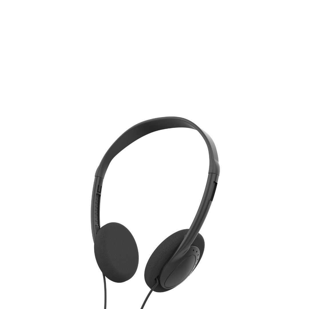 WE Casque filaire ONE, 1.2m, connecteur jack, noir