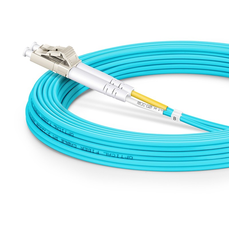 ekivalan Jarretière zip 2,0mm OM3 50/125 SC-UPC/ST-UPC LSZH aqua 7m