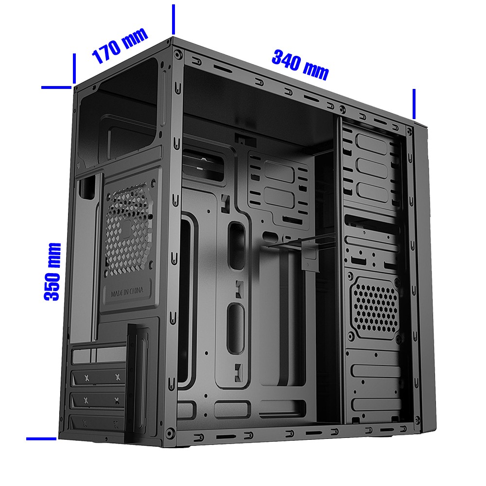 Linkworld Electronic PC Gehäuse Micro ATX 7271-22 USB 2.0/3.0 St. Blech