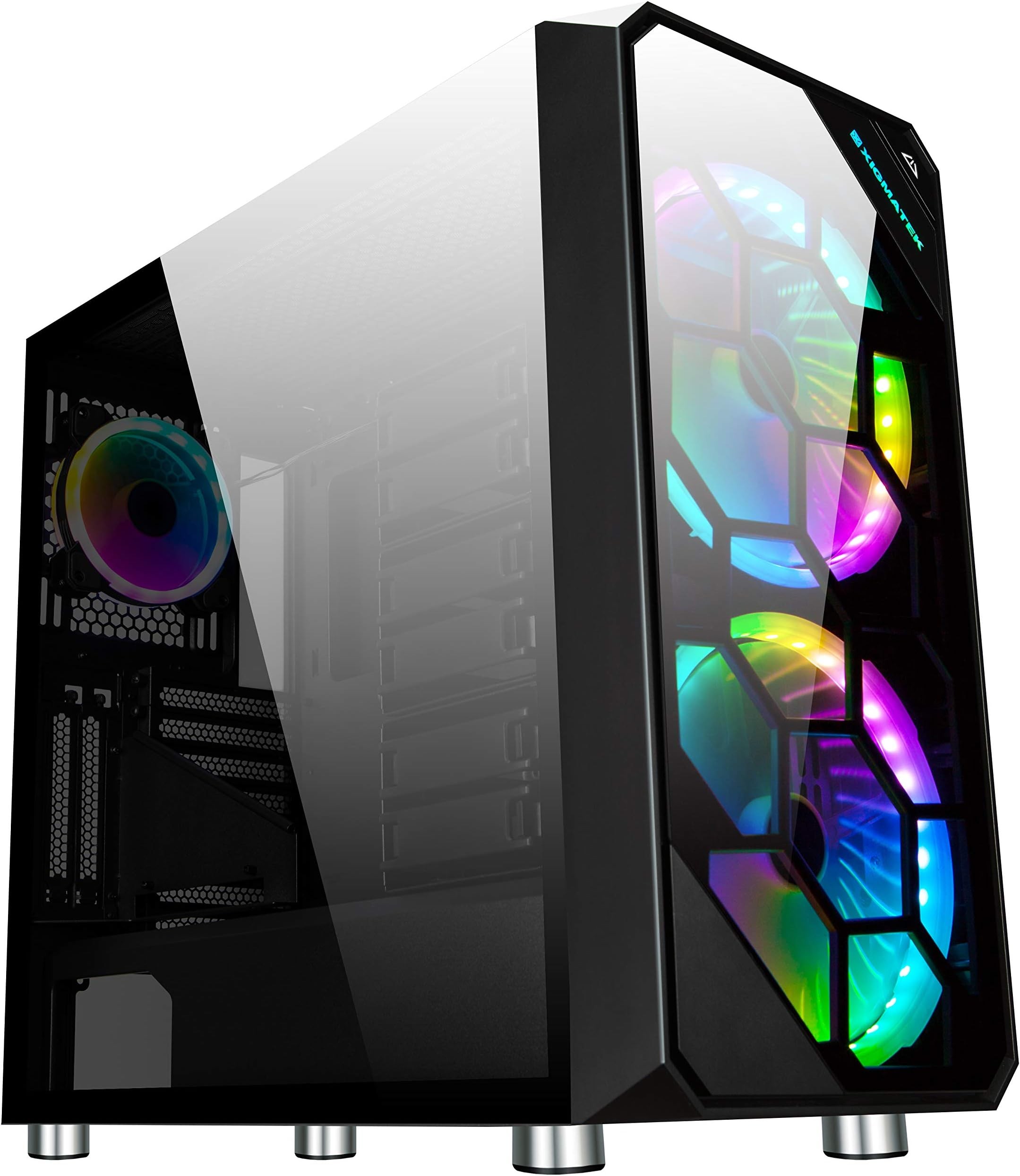 Xigmatek Boitier Grand-Tour E-ATX  Heaven RGB avec panneaux vitrÃ©s (Noir)