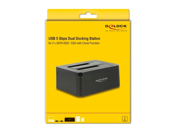 DeLock DELOCK USB Dual Dockingstation für 2 x SATA HDD / SSD