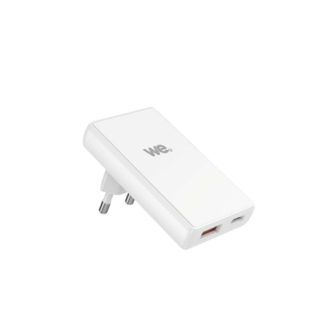 WE Chargeur secteur GaN 1 port USB-C + 1 port USB