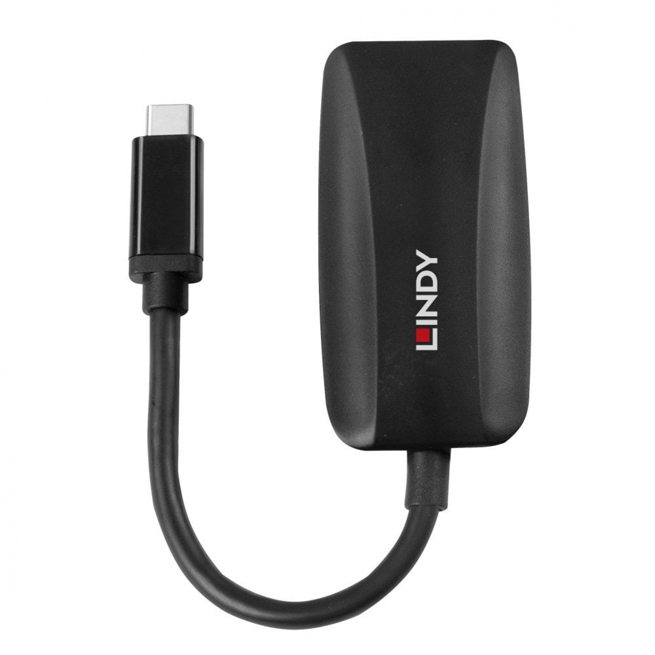 Lindy Câble Bi-Directionnel 8K60Hz USB Type C vers DisplayPort 1m