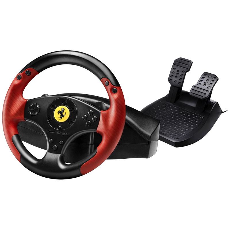 4060052 THRUSTMASTER Ferrari Racing Wheel - red legend edition Type de  produit : volant / pedalier -- Coloris : Rouge -- Garantie constructeur :  n.c. -- Compatibilité : n.c.