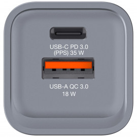 VERBATIM Chargeur secteur  GNC 1x port USB-A + 1x port USB-C 35W