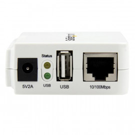 STARTECH Serveur d'impression USB 2.0 sans fil N avec port Ethernet 10/100 Mb/s