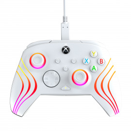 PDP Manette Filaire Xbox Afterglow Blanc