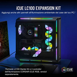 CORSAIR iCUE LC100 Étui Accent Lighting Panels - Mini Triangle - 9x Tile Expansion Kit