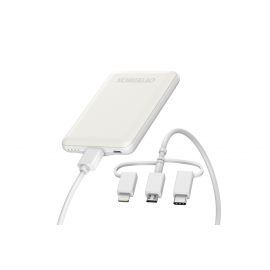 OTTERBOX OTTERBOX Power Bank USB A & Micro usb + Cable MFI 3 connectiques 1M blanc