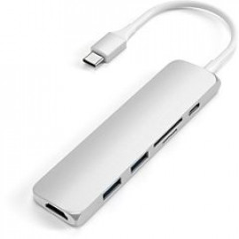Satechi ### Modèle du produit : HUB USB-C 6 EN 1 CABLE ARGENT