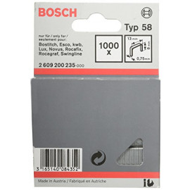Bosch Professional Agrafe à Fil Fin de Type 58, 13mm x 8mm, Lot de 1000