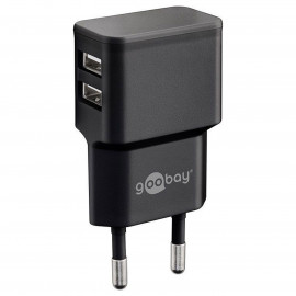 Goobay Goobay Chargeur secteur 2x ports USB-A 12W (Noir)