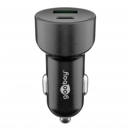 Goobay Chargeur de voiture USB-A/USB-C PD (48 W)
