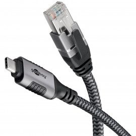 Goobay Goobay Câble Ethernet USB-C 3.1 vers RJ45 CAT 6 FTP