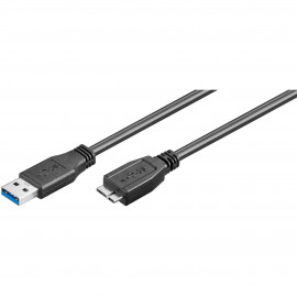 GENERIQUE Câble USB 3.0 pour périphérique micro USB (1 mètre)
