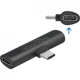 DeLock Adaptateur USB Type-C vers 2 x USB Type-C PD noir