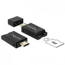DeLock Lecteur de carte Micro USB OTG USB 2.0 Micro-B mâle