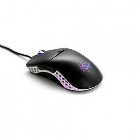 Ducky Souris filaire Gamer Ducky Feather Omron RGB (Noir/Blanc)