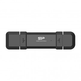 SILICON POWER DS72 500Go USB-A USB-C External SSD Black
