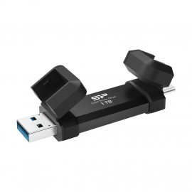 SILICON POWER DS72 1To USB-A USB-C External SSD Black