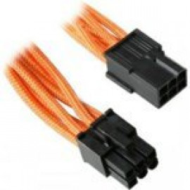 BitFenix 6-Pin PCIe Extension 45cm - sleeved orange/schwarz