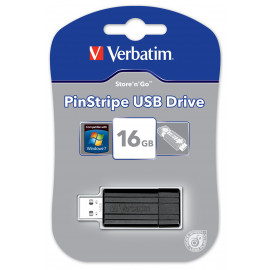 VERBATIM Clé USB PinStripe 16 Go